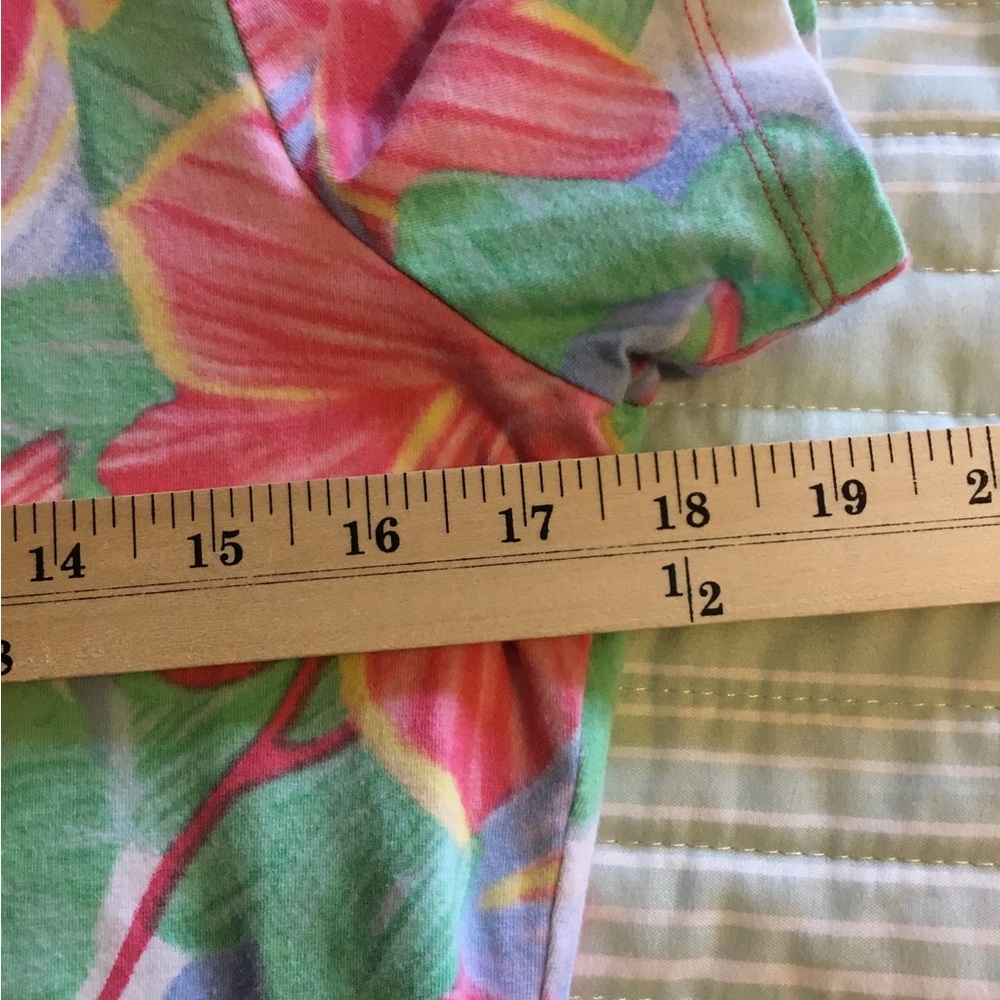 Talbots Multicolor Tee short sleeve size medium, petite. Stretchy. - Picture 5 of 7